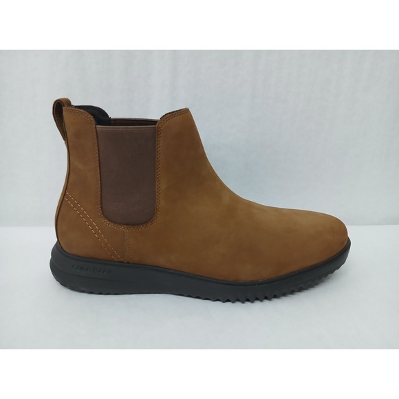 Cole Haan Men\'s Grand Plus Leather Chelsea Boot C38789 Lumber Java‎ Brown Sz 13 main image 6